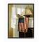 Stupell Industries Nautical Americana Mantle Painting with Black Frame Wall Accent
